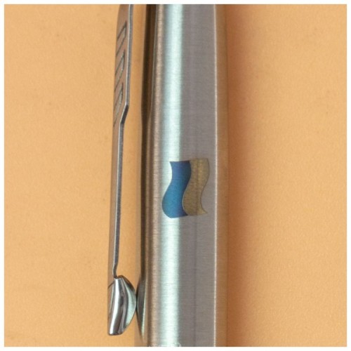 Ручка кулькова Parker JOTTER 17 UKRAINE SS CT BP Прапор жовто-синій на ковпочку (16132_T008c2)