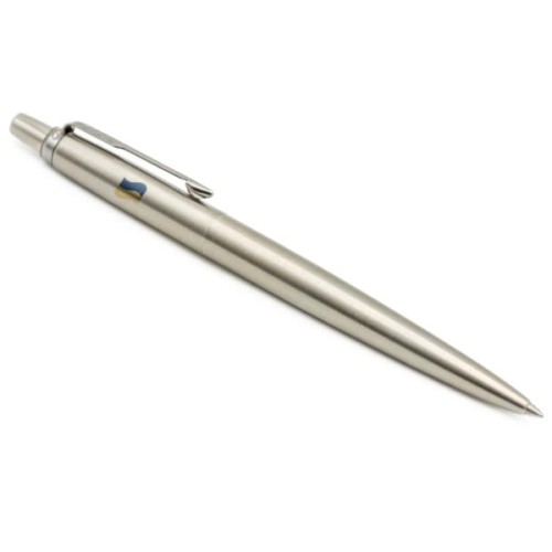 Ручка кулькова Parker JOTTER 17 UKRAINE SS CT BP Прапор жовто-синій на ковпочку (16132_T008c2)