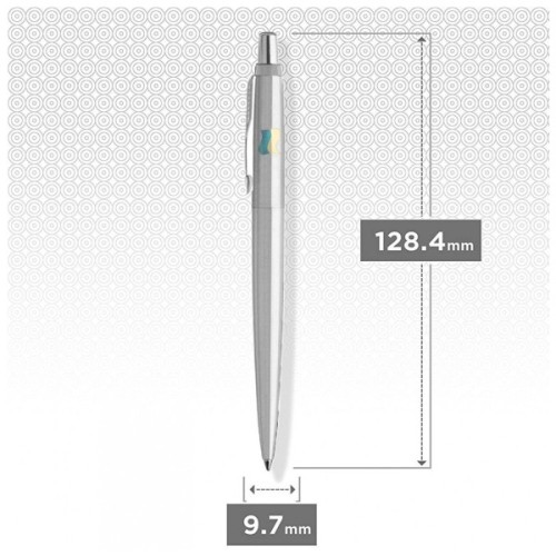 Ручка кулькова Parker JOTTER 17 UKRAINE SS CT BP Прапор жовто-синій на ковпочку (16132_T008c2)