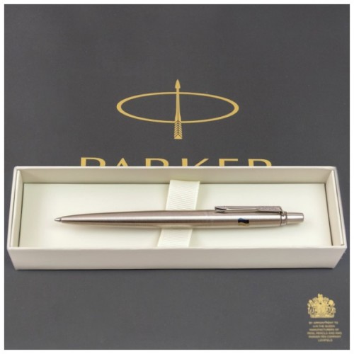 Ручка кулькова Parker JOTTER 17 UKRAINE SS CT BP Прапор жовто-синій на ковпочку (16132_T008c2)