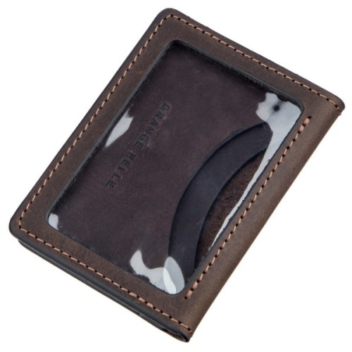 Кардхолдер Grande Pelle Обкладинка для водійських прав шкіряна Коричнева (11186)