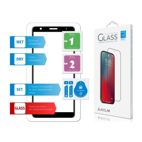 Скло захисне ACCLAB Full Glue ZTE L210 (1283126508943)