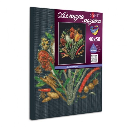 Картина по номерам Santi Смак спецій сонця 40*50 см алмазна мозаїка (954718)