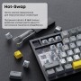 Клавіатура Ajazz AK820 Sea Salt Switch RGB USB-C UA Black (AK820-SS-BGY)