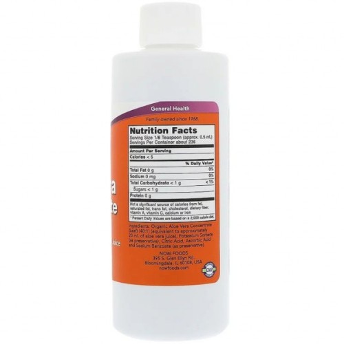Трави Now Foods Алое Віра Концентрат, Aloe Vera Concentrate, 118 мл (NOW-03030)