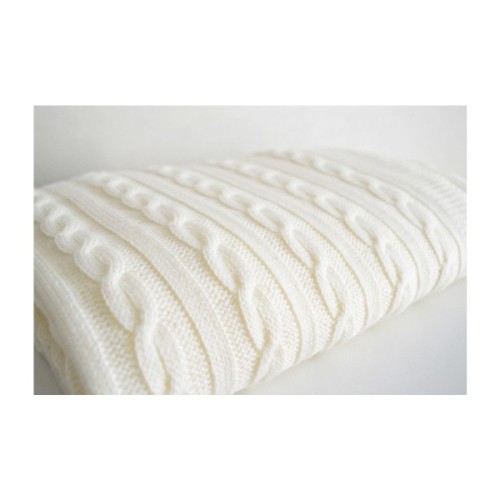 Плед Прованс Soft коси Молочний 90x130 см (11684)
