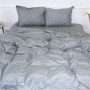 Постільна білизна MirSon Satin Stripe 30-0010 Light Gray 143х210 полуторний (2200005251119)