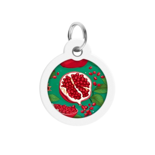 Адресник для тварин WAUDOG Smart ID з QR паспортом "Гранати", коло 30 мм (230-4052)