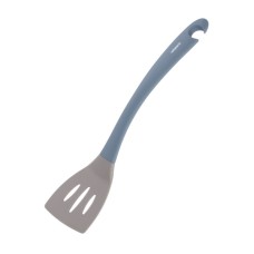 Лопатка кухонна Ardesto Gemini з прорізами 35 см сіро-синій (AR2178B)