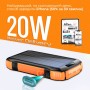 Батарея універсальна Promate 20000mAh PD/20W, QC/3/0, Solar, QI, IP65 (solartank-20pdqi.black)