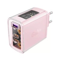 Зарядний пристрій Acefast 3xUSB 65W (2xUSB-C+USB-A) Gan A45 Fast Charger Cherry blossom (6974316282082)