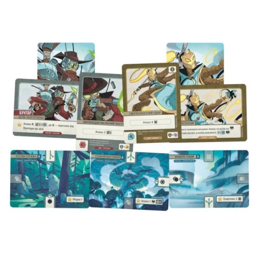 Настільна гра Geekach Games Битви гербів. Базова гра: Безлистий ліс (Battlecrest: Fellwoods Base Game) (GKCH172bc)