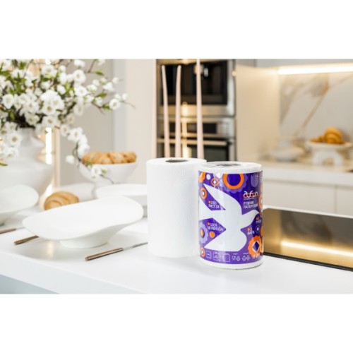 Паперові рушники Добра Господарочка Колекція Вибійка 2 шари 250 відривів 1 рулон (4820086524155)