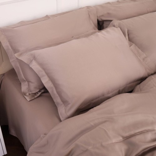 Постільна білизна MirSon Tencel №08 Beige 200x220 Євро (2200009637155)