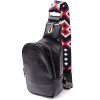 Сумка Vintage Жіноча слінг через плече з екошкіри Чорна (sale_15117)