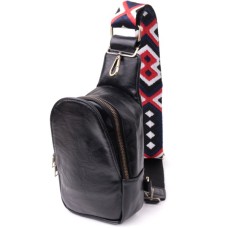 Сумка Vintage Жіноча слінг через плече з екошкіри Чорна (sale_15117)