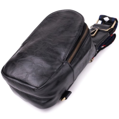 Сумка Vintage Жіноча слінг через плече з екошкіри Чорна (sale_15117)