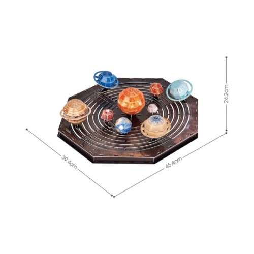 Пазл Cubic Fun Тривимірна головоломка-конструктор Stem Сонячна система (DS1087h)