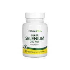 Вітамінно-мінеральний комплекс Natures Plus Селен с витамином Е, 200 мкг, Super Selenium With Vitamin E, 90 таблеток (NAP-03501)