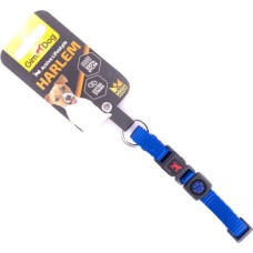 Нашийник для тварин GimDog Harlem нейлон 20-30 см/10 мм блакитний (8009632058580)