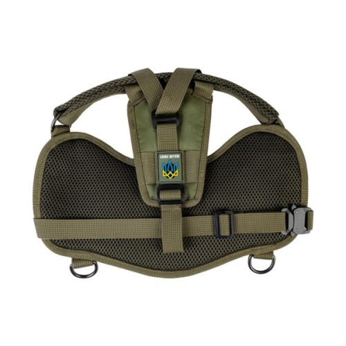 Шлея для собак WAUDOG PRO металевий фастекс XS В 35-45 см хакі (689031)