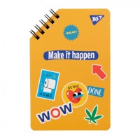 Блокнот Yes 95х145 60 аркушів на cпіралі Sticky mood без лініювання (151823)