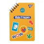 Блокнот Yes 95х145 60 аркушів на cпіралі Sticky mood без лініювання (151823)