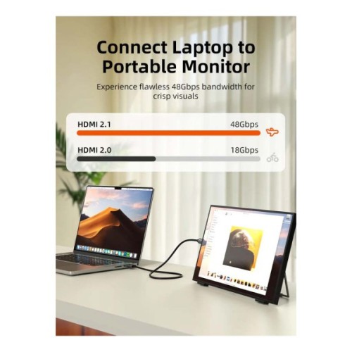 Кабель мультимедійний HDMI mini M to HDMI M 3.0m 8K60Hz Cabletime (CA915866)