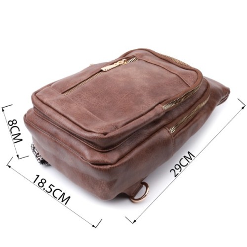 Сумка Vintage З екошкіри Коричнева (22747)