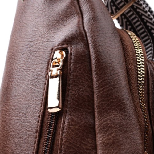 Сумка Vintage З екошкіри Коричнева (22747)