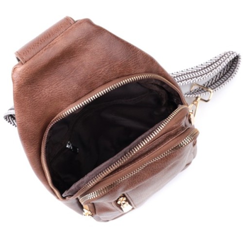 Сумка Vintage З екошкіри Коричнева (22747)