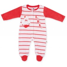 Чоловічок дитячий Bibaby в смужку "Lovely" (60173-68G-coral)