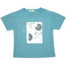 Футболка дитяча Breeze з кульбабами (18763-134G-mint)