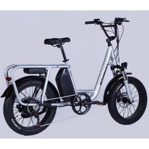 Електровелосипед Dorozhnik 20" ADAMANT HDD рама-18,5" 48B 17.5А*г 750Вт 2026 срiблястий (ELB-D-20-078)