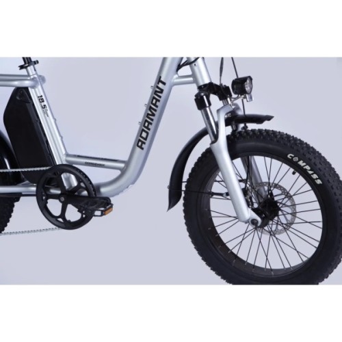 Електровелосипед Dorozhnik 20" ADAMANT HDD рама-18,5" 48B 17.5А*г 750Вт 2026 срiблястий (ELB-D-20-078)