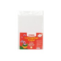 Кольоровий картон Maxi A4 Гофрокартон 21х29,7 см білий (MX61896)