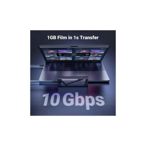 Кишеня зовнішня Ugreen USB 3.2 Gen 2 to M.2 NVMe/SATA 10Gbps UASP TRIM CM767 gray (15813)