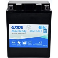 Акумулятор автомобільний EXIDE Мото Ready AGM 12Ah (+/-) (210EN) (AGM12-14.1)