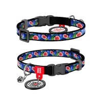 Нашийник для тварин WAUDOG Nylon з QR паспортом "Інжир" пластиковий фастекс XS 20-30 см (279-4053)
