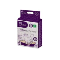 Наповнювач для туалету Velvet Paw TOFU з бентонітом, оригінальний (2 мм) 2.6 кг (TOF70021)