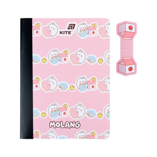 Блокнот Kite з магнітною закладкою Molang А5, 60 аркушів, клітинка (ML25-192)