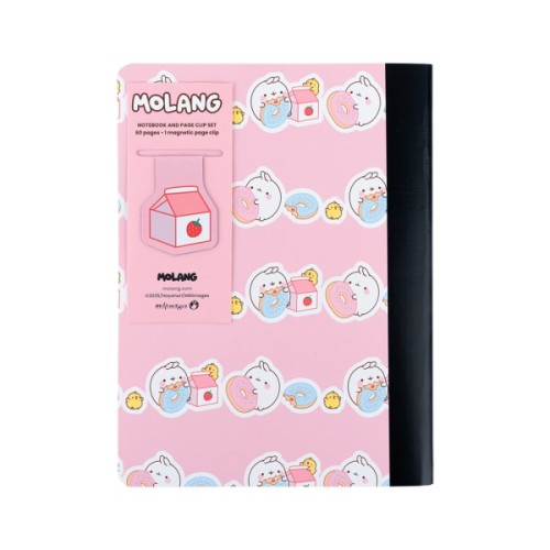 Блокнот Kite з магнітною закладкою Molang А5, 60 аркушів, клітинка (ML25-192)