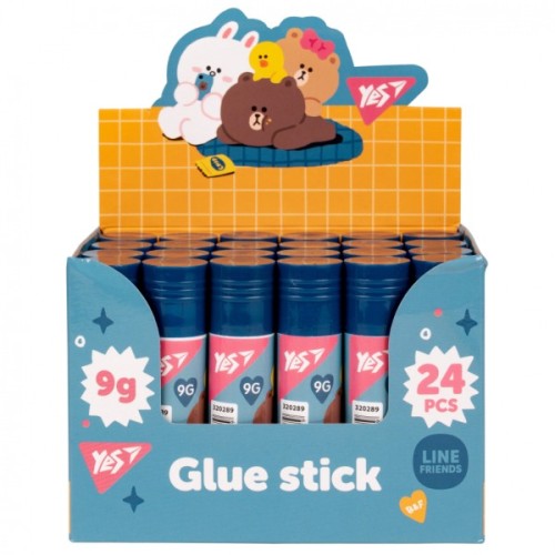 Клей Yes олівець PVA Line friends 9г (320289)