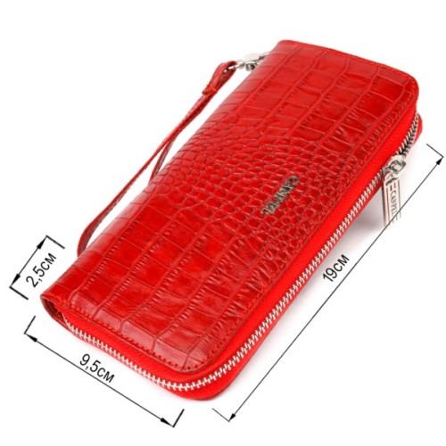 Гаманець Canpellini З натуральної шкіри Червоний (21621)