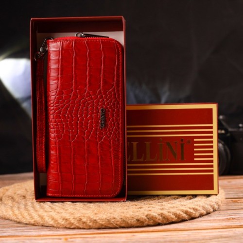 Гаманець Canpellini З натуральної шкіри Червоний (21621)