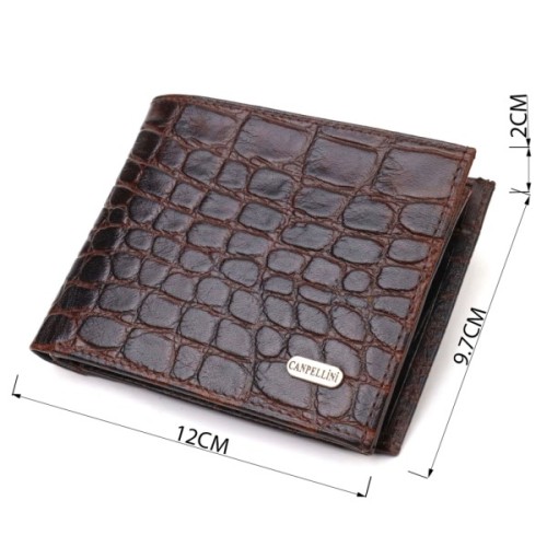 Гаманець Canpellini З натуральної шкіри Коричневий (21865)