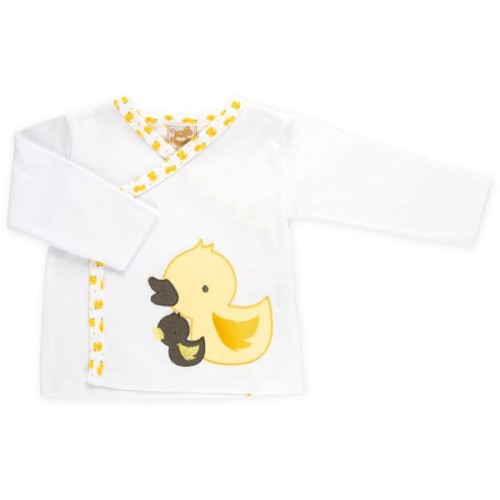 Набір дитячого одягу Luvena Fortuna чоловічок, штанці, кофточка і шапочка (F7756.Y.6-9)