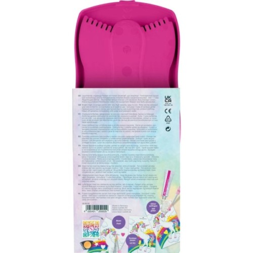 Акварельні фарби Faber-Castell CONNECTOR "Скріпи разом" 12 кольорів з наклейками і блискітками (32296)
