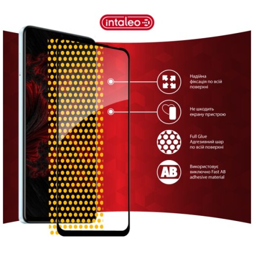 Скло захисне Intaleo Full Glue ESD Tecno POP 10 Black (1283126627972)