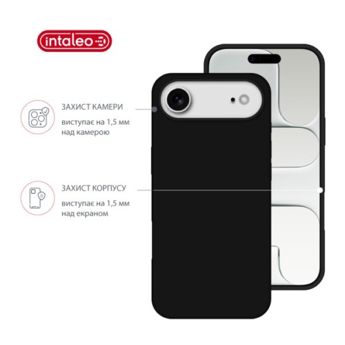 Чохол до мобільного телефона Intaleo Silicone Case Apple iPhone 17 Air Black (1283126630460)